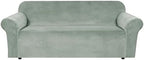 H.VERSAILTEX 1 Peice Stretch Velvet Sofa Covers by HVERSAILTEX