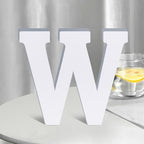 White Wooden Letters 8 Inch for Wall Decor, Large Unfinished Wood Letters for by SETNDTS