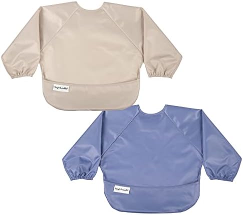 Tiny Twinkle Long Sleeve Bib for Babies & Toddlers | 2-Pack Waterproof Smock by TinyTwinkle