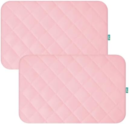 Mini Crib Mattress Protector 2 Pack Mini Crib Sheets Waterproof Pad Cover by Bilobanbabybedding