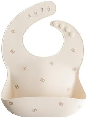 mushie Silicone Baby Bib | Adjustable Fit Waterproof Bibs by mushie