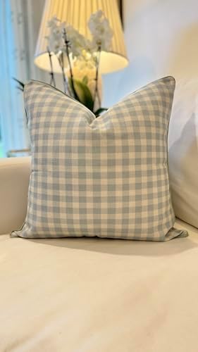 Jillien Harbor “The Charlie” Decorative Pillow Cover – Blue and White Accent - Image 2