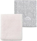 CREVENT 2Pcs 30''X40'' Cute Cozy Fluffy Warm Baby Blankets by CREVENT