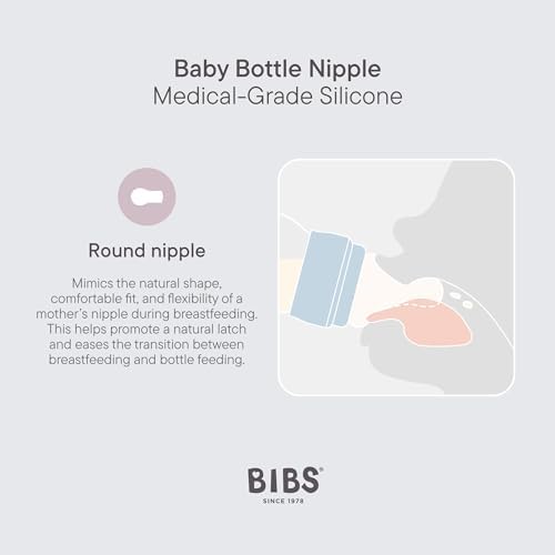 BIBS Plastic Baby Bottle, 150 ml, Silicone Nipple - Image 4