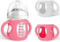 Silicone Sleeves for Avent Natural Glass Baby Bottles, BPA Free, Anti Breakage by AUDRWALL