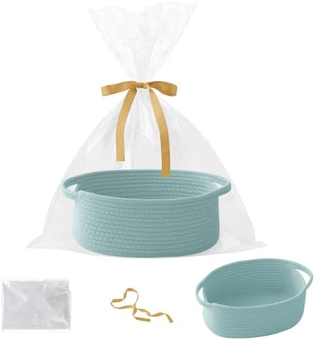 Woven Rope Basket by HZFTJOY