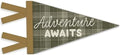 Adventure Nursery Decor, Adventure Awaits Pennant Felt Banners Flags by Unknown