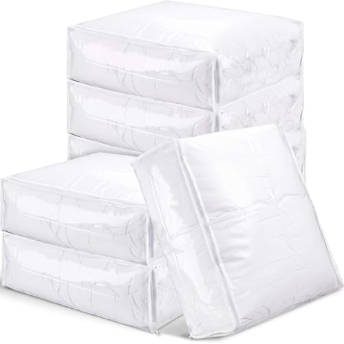 Shappy 6 Packs Clear Plastic Storage Bags by Shappy