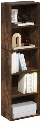 Furinno LUDER Book Shelf, 5-Tier Bookshelf, Bookcase by Furinno-FitsYourSpaceFitsYourBudget