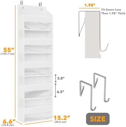 SpaceAid 2 Pack Over The Door Organizer - Image 2