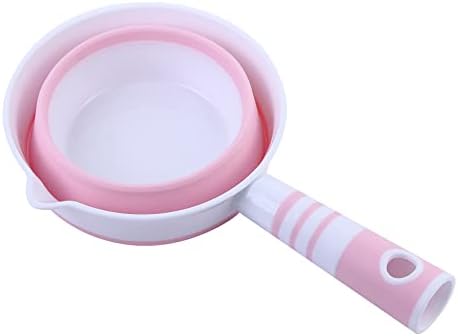 Leadigol 2PCS Foldable Water Scoops, Silicone Long Handle Collapsible Water - Image 3