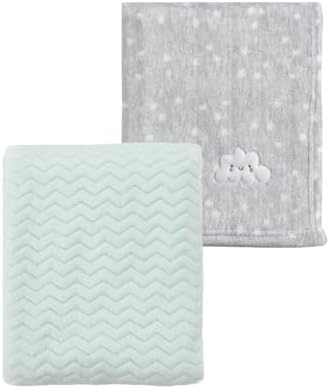 CREVENT 2Pcs 30''X40'' Cute Cozy Fluffy Warm Baby Blankets by CREVENT
