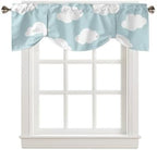Vandarllin Kids Blackout Tie Up Valance Curtains by VandarllinHomeKitchenDecor