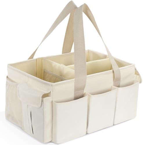 YOHOOLYO Baby Diaper Caddy Organizer, Large Portable Storage Basket by YOHOOLYO