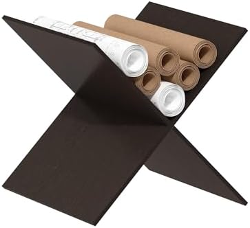 Furinno Cubicle X-Shelf Cube Insert, Cube Organizer, Dark Oak by Furinno-FitsYourSpaceFitsYourBudget