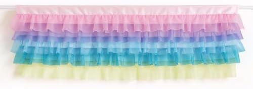 Besutolife Pastel Unicorn Valance Curtain Sparkle Tulle Valances - Image 5