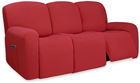 PureFit Super Stretch 3 Seats Recliner Sofa Couch Cover by PureFit