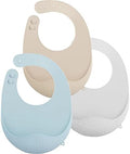 PandaEar 3 Pack Super Light Silicone Baby Bib by PandaEar