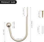 Curtain Holdback, Heavy Duty Metal Decorative Window Drapery Holder Curtain Hook - Image 4