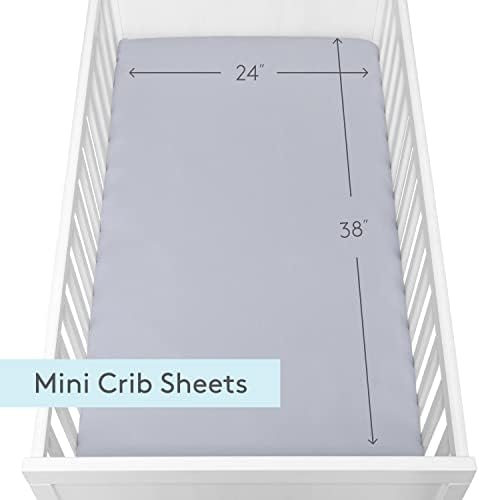 Newton Baby Fitted Mini Crib Sheet 2-Pack, Organic Muslin - Image 5