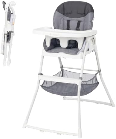 Baby Trend Flat Fold High Chair, Stellar Grey by BabyTrend%C2%AE