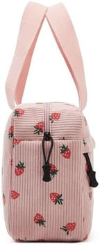 Large Makeup Bag for Women Corduroy Cosmetic bag Make up Bags Zipper Pouch - Image 5