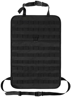 Car Seat Back Organizer, Tactical MOLLE Sag Proof Vehicle Panel Backseat Cover by Unknown