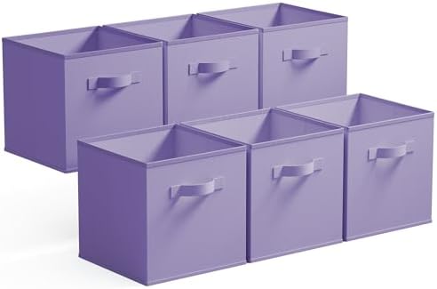GRANNY SAYS 11 Inch Cube Storage Bins, Lavender Purple by GRANNYSAYS