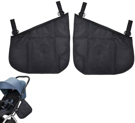 Alovexiong 2 Pack Universal Stroller Organizer Bag, Side Sling Cargo Stroller by Alovexiong