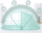 Easy Foldable Baby Mosquito Net Sheer Mesh Ruffled Edge Canopy - Image 5