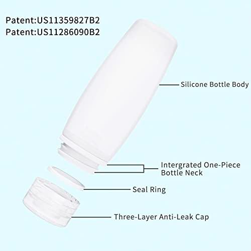 Silicone Travel Bottles for Toiletries TSA Approved Travel Size Containers Set - Image 2
