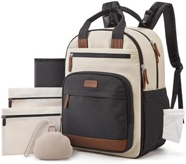 mommore Baby Diaper Bag with Waterproof Changing Pad by mommore