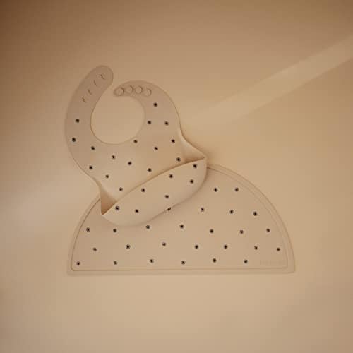 mushie Silicone Baby Bib | Adjustable Fit Waterproof Bibs - Image 2