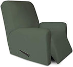 PureFit Stretc Recliner Chair Covers Fleece Soft Couch Covers by PureFit