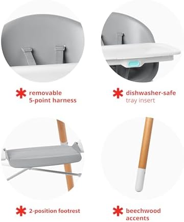 Skip Hop Baby High Chair 4-in-1 Convertible High Chair - Image 5