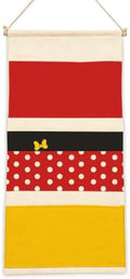 3-Pocket Hanging Wall Organizer, Polka Dot Bow Storage by AUII+JO+DESIGN