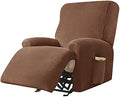 Stretch Recliner Covers, 4-Piece Ultra Soft Velvet Recliner Chair Slipcover by PENDEJATO