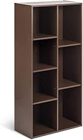 Amazon Basics 7 Cube Storage Organizer Bookcase, Sturdy Shelves, Book Shelf by AmazonBasics