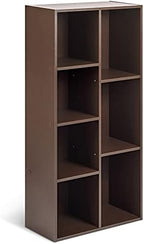 Amazon Basics 7 Cube Storage Organizer Bookcase, Sturdy Shelves, Book Shelf by AmazonBasics