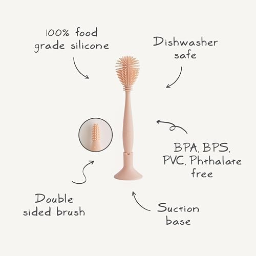 mushie Baby Bottle Brush | Soft Silicone - Image 2