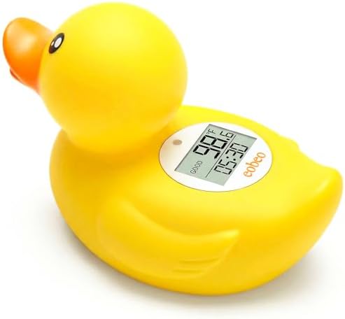 Baby Bath Thermometer, Accurate Floating Duck Water Thermometer by Eobeo