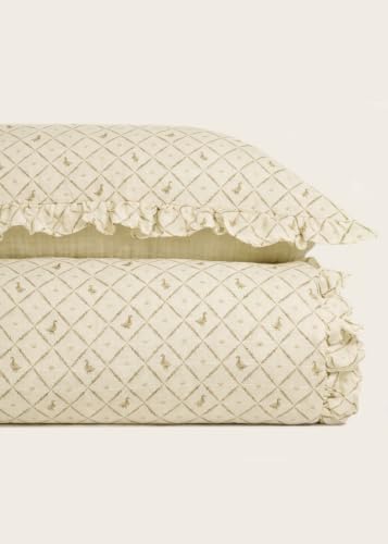 Oilo 100% Organic Premium Cotton Muslin Crib Quilt & Sham Set, Print and Solid by OiloStudio