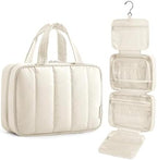 BAGSMART Travel Toiletry Bag for women, Portable Hanging Hook Makeup Bag by BAGSMART