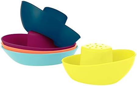Boon Fleet Toddler Bath Tub Water Stacking Boat Toy Set - Image 2