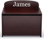 Delta Children Personalized MySize Deluxe Toy Box, Dark Chocolate by DeltaChildren