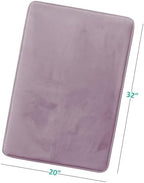 Clara Clark Bathroom Rugs, Velvet Memory Foam Bath Mat, Non-Slip Bath Rugs - Image 3