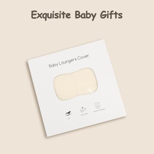 Hooyax Muslin Baby Lounger Cover, 100% Cotton Durable Newborn Lounger Cover - Image 5