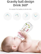 Oberni Baby Bottles, Weighted Straw Toddler Milk Bottles - Image 3