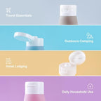 Anntrue Travel Bottles for Toiletries 4 Pack, TSA Approved 2 oz Travel Size - Image 4