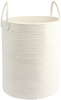 Woven Cotton Rope Laundry Basket by JUNBOLE